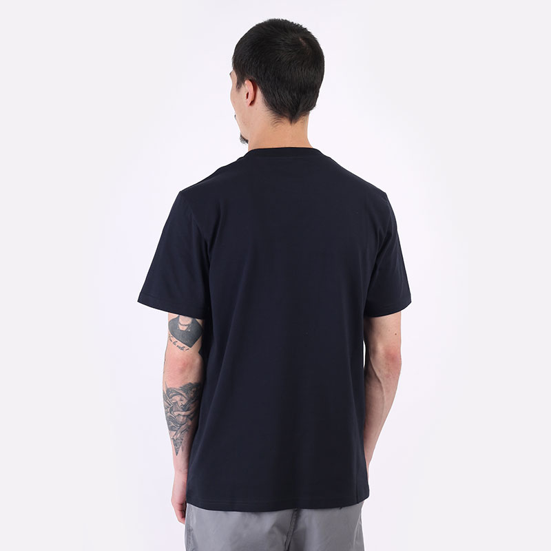 мужская синяя футболка Carhartt WIP S/S Shattered  Script T-Shirt I029604-dark navy - цена, описание, фото 4